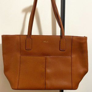 NWOT Lauren Ralph Lauren Brown Tote